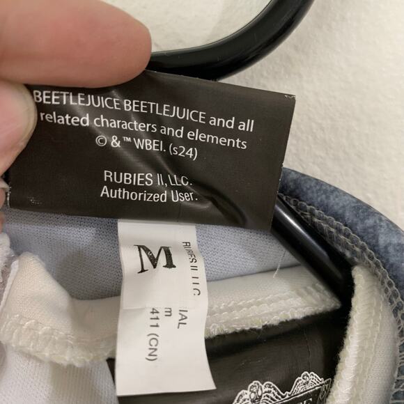 NWOT Beetlejuice Costume Kids sz 6-8 Medium Astrid School Uniform Halloween - Picture 4 of 7